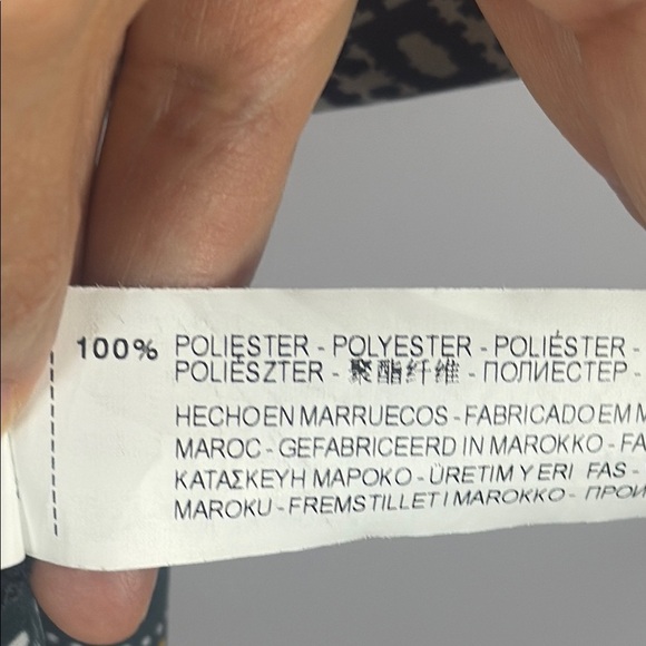 Zara Geometric Print Women's Tunic Dress with Pockets Size XL - Picture 11 of 12